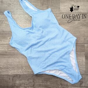 Limeeke Smocked One Piece Swimsuit Size M